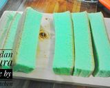 Foto langkah ke 6 dari resep Pandan Ogura Cake.