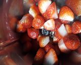 A picture of step 1 of Strawberry milkshake.
