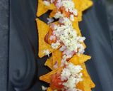 A picture of step 2 of Chessy Mango Nacho.