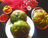 A picture of step 4 of Bathua poori.
