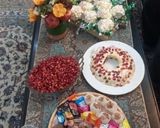 عکس مرحله 1 از دستور سینی مزه یلدایی 🍉🥰
