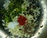 A picture of step 1 of Cabbage paratha.