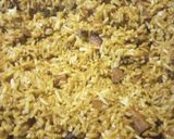 A picture of step 1 of Leftover Rice with Spam 2023.