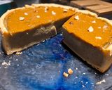 Une image de l'étape 15 de Flan matcha praliné.