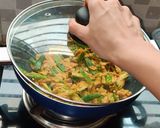 A picture of step 10 of Besani bhindi fry.
