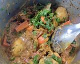 A picture of step 5 of Dum aloo biryani.
