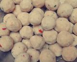 A picture of step 3 of Yam balls.