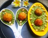 A picture of step 10 of Peanuts Stuffed Banana Appe in Spinach Sabudana Pudding.