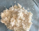 Une image de l'étape 1 de Beignet de manioc accompagné de coco.