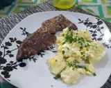 Foto del paso 2 de la receta: Entraña a la mostaza con ensalada de papa