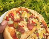 A picture of step 10 of Homemade pan pizza(no oven).