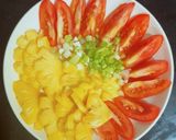 Hình bước làm 1 của món Mực xào thơm cà