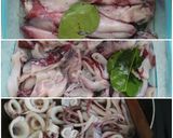 Foto langkah ke 1 dari resep Cumi sambal hijau.