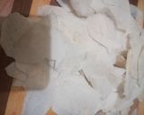 A picture of step 2 of Sweet potato crisps.