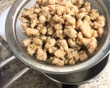 Foto del paso 6 de la receta: Pizza de masa quebrada con soja texturizada y champiñones 🍄