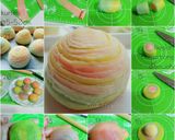 Foto langkah ke 10 dari resep Unicorn Rainbow Pastry Mooncake (Spiral Mooncake).