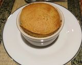 A picture of step 10 of Caramel soufflé with caramel sauce.