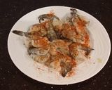 A picture of step 1 of Poached Shrimp with Siriacha Cream Sauce on Angel Hair Pasta.