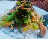 Foto langkah ke 7 dari resep Sayur tumis sawi tahu.