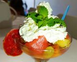Фото кроку 5 до Фруктовий🫒🍉🍑🍈 салат 🥗/Fruit🫒🍉🍑🍈 salad 🥗.