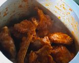 A picture of step 5 of Shaljam Gosht.