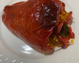 A picture of step 9 of Stuffed Peppers with Rice.
