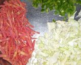 A picture of step 1 of Masala Pasta.