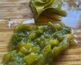 A picture of step 1 of Causa Limeña – Peruvian mash-up.