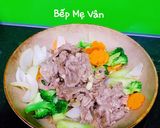 Hình bước làm 3 của món Thịt bò xào hành tây,bông cải xanh và cà rốt
