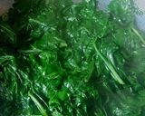 A picture of step 1 of Green Green PALAK PANEER.