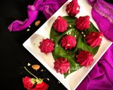 A picture of step 7 of Red Dragon Fruit Sooji Modak.