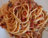 A picture of step 4 of Spaghetti with aubergine and pancetta.