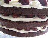 A picture of step 5 of Black Forest Cake.