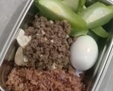 Foto langkah ke 1 dari resep Bekal makan siang - tumis daging giling.