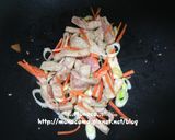 韓式醬油炒年糕/宮廷炒年糕(간장떡볶이/궁중떢볶이)(不辣的韓國炒年糕)的食譜步驟4照片