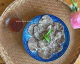 Hình bước làm 4 của món Bắp Bò luộc Sả - Cách pha nước mắm me
