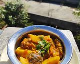 A picture of step 4 of Aloo baingan🍆🥔.