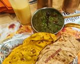 A picture of step 4 of Sarson Da Saag.