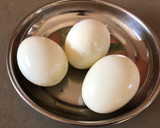 A picture of step 1 of Avacado Deviled Egg.