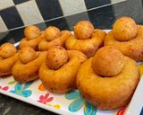 Pas rețetă Papanași 😍Cu dulceața de afine😋👌 2 fotografie