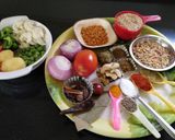 A picture of step 1 of Navratna Shahijahani Khichdi.