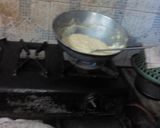 A picture of step 5 of Moong dal halwa.