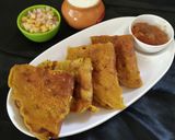 A picture of step 9 of Multigrain Chila pudla.