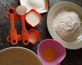 A picture of step 1 of Kkwabaegi(twisted korean doughnut).