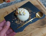 Foto del paso 8 de la receta Panna cotta de yogurt de limón con merengue