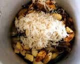 A picture of step 4 of Baby Corn Pulao (South Indian style).