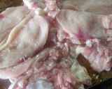 Foto del paso 1 de la receta: Arrollando al pollo😆