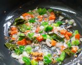 A picture of step 4 of Quinoa Veggies Upma.