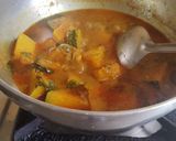 A picture of step 5 of Red pumpkin hot and spicy curry (vidharbh style).