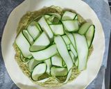 Une image de l'étape 3 de Tarte rustique courgette, pesto et buratta.